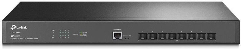 TP-Link TL-SX3008F - Netwerkswitch - 8 Poorten - Managed - 10G Glasvezel