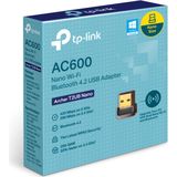 TP-Link - Archer T2UB - Nano Wi-Fi Bluetooth 4.2 USB-adapter - AC600 - Zwart