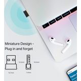 TP-Link - Archer T2UB - Nano Wi-Fi Bluetooth 4.2 USB-adapter - AC600 - Zwart