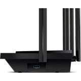 TP-Link Archer AX73 Wi-Fi 6 Gigabit WLAN Router (4804 Mbit/s 5 GHz, 574 Mbit/s 2,4 GHz, 4 × Gigabit LAN-Ports, 1 × USB 3.0 Port, HomeShield), Unterstützt Keine DSL-Funktion