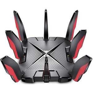 TP-Link ARCHER GX90 draadloze router Gigabit Ethernet Tri-band (2.4 GHz / 5 GHz / 5 GHz) Zwart, Rood