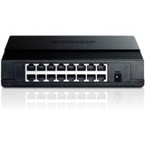 TP-Link TL-SF1016D 16-Port 10/100 Mbps Desktop Ethernet Switch/Hub, Ethernet Splitter, Plug & Play, no configuration required, Black
