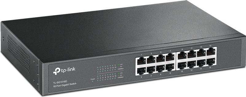 TP Link TL SG1016D Netwerk Switch Unmanaged 16 poorten