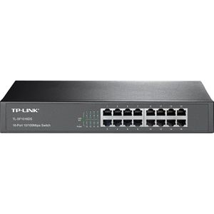 TP-Link TL-SF1024D Unmanaged Fast Ethernet (10/100) 1U Zwart