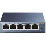 TP-Link - TL-SG105 - Switch - Zwart - Stalen Behuizing - 5x 10/100/1000 Mbps