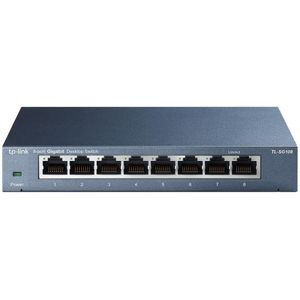 TP Link TL SG108 Netwerk Switch Unmanaged 8 poorten