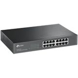 TP-Link 16-Port Desktop Gigabit Easy-Smart Ethernet Switch, Steel Case, 13-inch Rack-Mount(TL-SG1016DE)