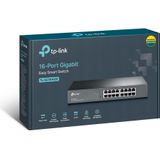 TP-Link 16-Port Desktop Gigabit Easy-Smart Ethernet Switch, Steel Case, 13-inch Rack-Mount(TL-SG1016DE)