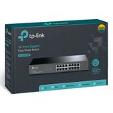 TP-Link TL-SG1016DE Managed L2 Gigabit Ethernet (10/100/1000) 1U Zwart
