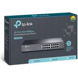 TP-Link - TL-SF1016DS - Netwerkschakelaar - Zwart - 16 Poorten - 100Mbps