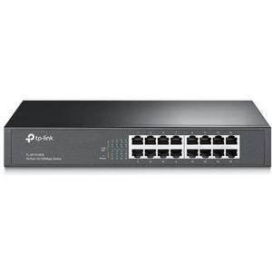 TP-Link - TL-SF1016DS - Netwerkschakelaar - Zwart - 16 Poorten - 100Mbps