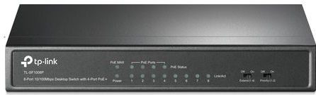 TP-Link TL-SF1008P Unmanaged Fast Ethernet (10/100) Power over Ethernet (PoE) Zwart