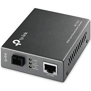 TP-Link 10/100 Mbps WDM Media Converter, Complies with 802.3u 10/100Base-TX, 100Base-FX Standards Extends Fiber Distance Up to 20 km (MC112CS)