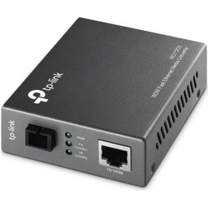 TP-Link 10/100 Mbps WDM Media Converter, Complies with 802.3u 10/100Base-TX, 100Base-FX Standards Extends Fiber Distance Up to 20 km (MC112CS)