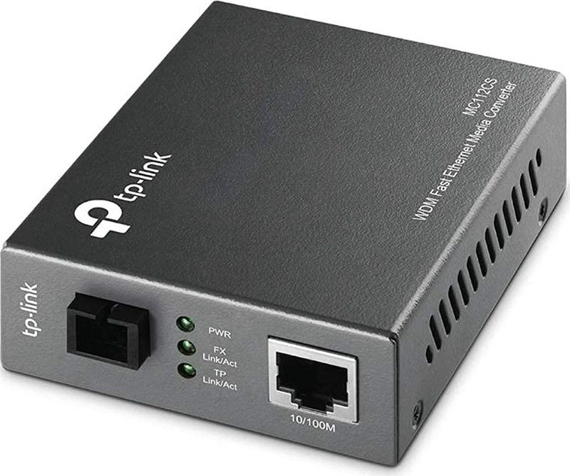 Tp-link - Mc112cs - Mediaconverter - Zwart - WDM-technologie