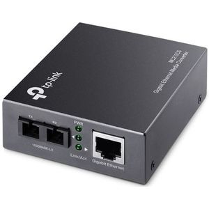 Tp-link - Gigabit-converter - Zwart - Glasvezel naar Ethernet