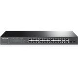 TP-Link T1500-28PCT - Netwerk Switch - 24 Poorten - PoE - SFP
