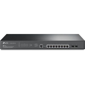 TP-Link TL-SG3210XHP-M2 10-poorts Managed Switch met 8 2,5 GB PoE+ poorten (240 watt, 2 10G SFP-poorten, entraal cloud-management, geïntegreerd in Omada-SDN, QoS, IGMP, veilig netwerk) zwart