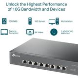 TP-Link TL-SX1008 Netwerk Switch - 8 Poorten - 10G - LAN Party