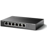 TP-Link - TL-SF1006P - Netwerkschakelaar - Zwart - 6 Havens - 4 PoE+