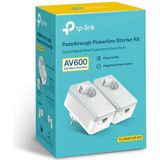 TP-LINK TL-PA4010PKIT Powerline HomePlug Set 600Mbps met stroomdoorvoer - Set van 2