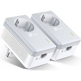 TP-LINK TL-PA4010PKIT Powerline HomePlug Set 600Mbps met stroomdoorvoer - Set van 2