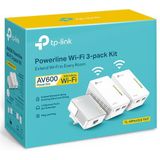 TP-Link TL-WPA4220 T KIT - Powerline Adapter - AV600 - 3 Stuks