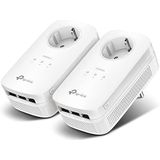 TP Link - TL-PA8030P - Powerline Adapter - Wit - 3 LAN-poorten
