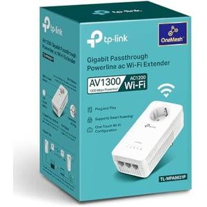 TP-Link TL-WPA8631P - WiFi Powerline - Uitbreiding - AC1200