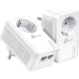 TP-Link - TL-PA7027P - AV1000 Powerline Adapter - Gigabit - Wit