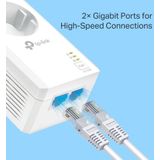 TP-Link - TL-PA7027P - AV1000 Powerline Adapter - Gigabit - Wit