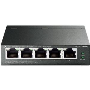 TP-Link - TL-SG105PE - Switch - Gigabit Ethernet - 5 Poorten - Managed