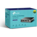 TP-LINK TL-SF1005LP - Switch 5 Poorten - Fast Ethernet - Power over Ethernet