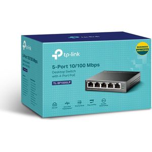 TP-LINK TL-SF1005LP - Switch 5 Poorten - Fast Ethernet - Power over Ethernet