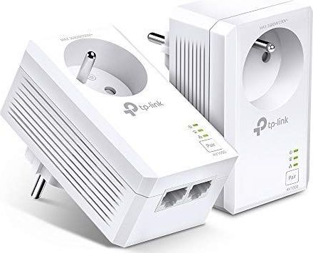 TP-Link TL-PA7027P KIT - CPL-behuizing set van 2 - Geïntegreerd Stopcontact - 1000 Mbps - 2 Gigabit Poorten