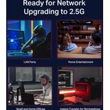 TP-Link TL-SG105-M2 - Netwerk Switch - Unmanaged - 5-Poorten - Zwart