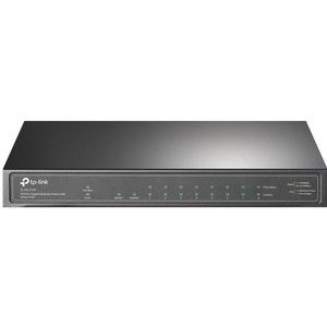 Tp-link - TL-SG1210P - 10-poorts Gigabit PoE Switch - Zwart - Stroombeheer