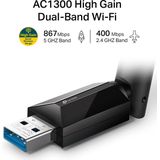 TP-Link - Archer T3U Plus - Wifi USB Adapter - Dual-band - Draadloos