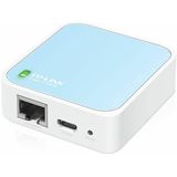 TP-Link TL-WR802N draadloze router Fast Ethernet Single-band (2.4 GHz) Blauw, Wit