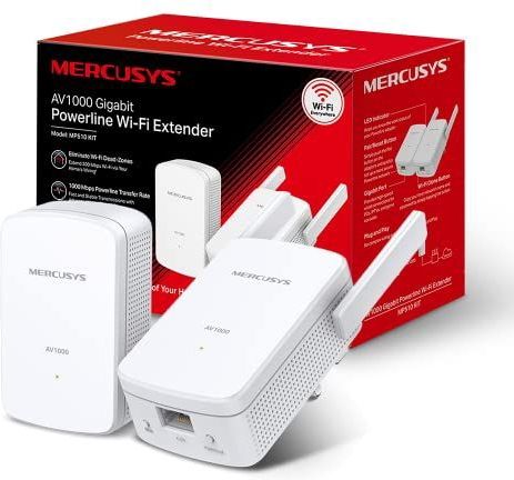 Mercusys - Powerline AV1000 WiFi N300 Kit - Powerline - Wit - 1000 Mbit/s