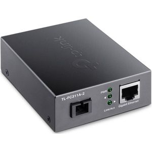 TP-Link TL-FC311A-2 netwerk media converter 1000 Mbit/s Single-mode Zwart