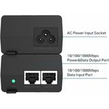 TP-Link TL-POE160S PoE+ Injektor (2 Gigabit-Ports, kompatibel mit 802.3af /at, Gesamtleistung mit bis zu 30W, Wandmontage und Desktop-Design, Plug and Play)Schwarz, único