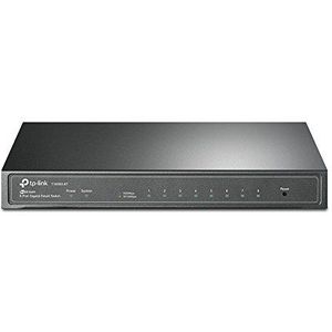 TP-Link T1500G-8T(TL-SG2008) Managed L2 Gigabit Ethernet (10/100/1000) Power over Ethernet (PoE) Zwart
