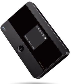 TP-Link M7350 mobiler WLAN Router (4G/LTE bis zu 150Mbit/s Download/ 50Mbit/s Upload, Hotspot, Cat4, 2000mAh Akku, LCD Display, kompatibel mit allen europäischen SIM Karten) schwarz
