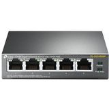 TP-Link - TL-SG1005P - Netwerkschakelaar - Zwart - 5 Poorten - PoE