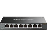TP-Link - TL-SG108S - Netwerkswitch - Zwart - Stalen Behuizing - 8 Poorten