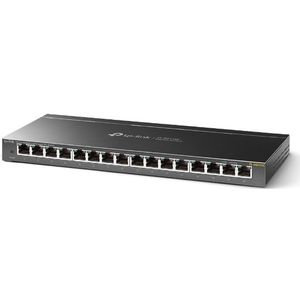 TP-Link TL-SG116E Gigabit Ethernet Switch 16-poorts beheerd - Levenslange garantie - Ideaal voor verbinding en netwerken voor kleine bedrijven en thuiskantoren