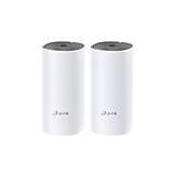 TP-Link Deco E4 Mesh WLAN Set (2er Pack), AC1200 Dual Band Router & Repeater (Reichweite bis zu 260m², ideal für große Häuser mit mehreren Geräten, 4x 100Mbit/s Ports) weiß