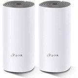 TP-Link AC1200 Multiroom Mesh Wifi-systeem, tot 260 vierkante meter en 100+ apparaten, naadloze roaming, 2 100 Mbps-poorten, ouderlijk toezicht, werkt met alle Deco-modellen (Deco E4(2-pack))