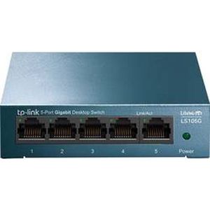 TP-Link - LiteWave LS105G - Unmanaged Switch - Zwart - Energiezuinig